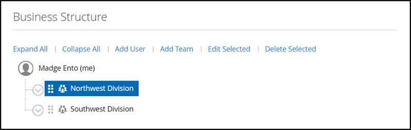 Selects the parent team, and click Add Team