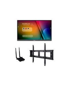 ViewSonic ViewBoard IFP7550-E1 - 4K Interactive Display with WiFi Adapter and Fixed Wall Mount - 350 cd/m2 - 75"