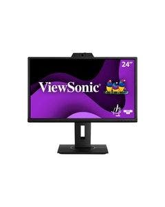 ViewSonic VG2440V 24 Inch 1080p IPS Video Conferencing Monitor with Integrated 2MP Camera, Microphone, Speakers, Eye Care, Ergonomic Design, HDMI DisplayPort VGA Inputs for Home and Office